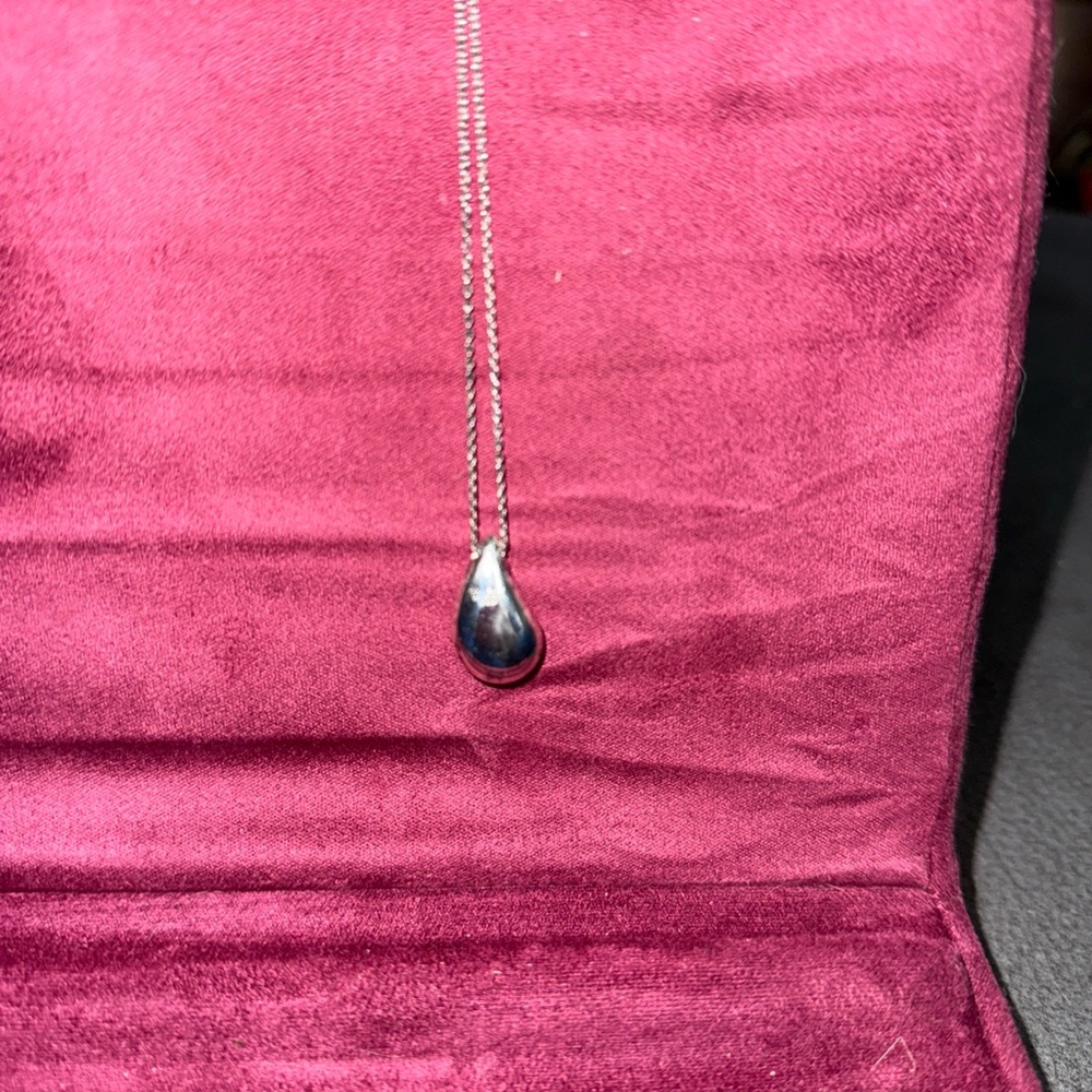 Tiffany & Co. Silver Teardrop Necklace